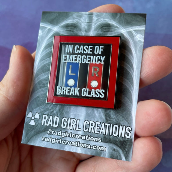 In Case of Emergency Pin Display Case - Rad Girl Creations