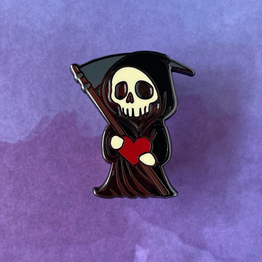 Grim Reaper w/ Heart Pin