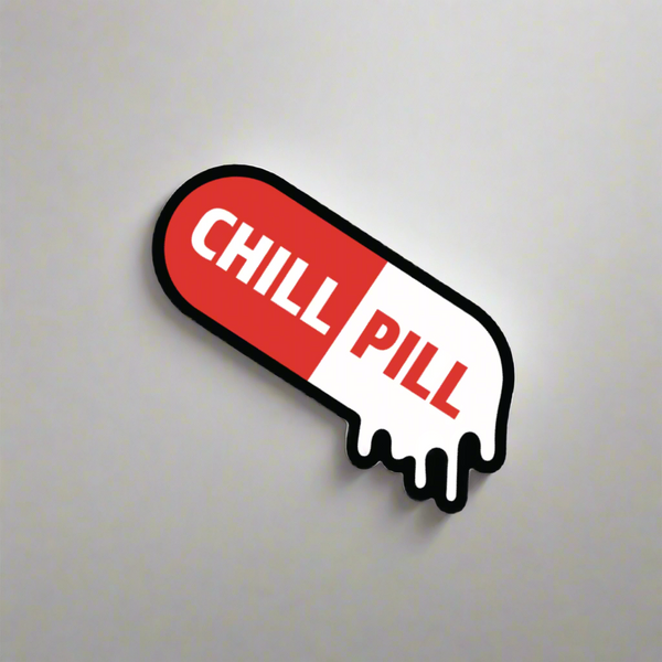 Not So Chill Pill Decal - Rad Girl Creations - Medical Decal