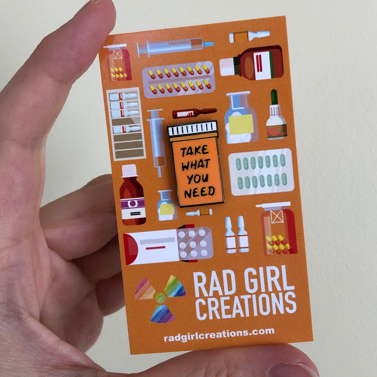 Take What You Need Pin - Rad Girl Creations