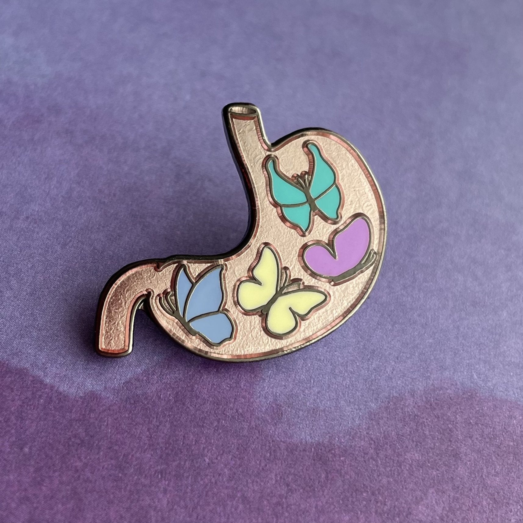 Butterflies in My Stomach Pin - New color! - Rad Girl Creations