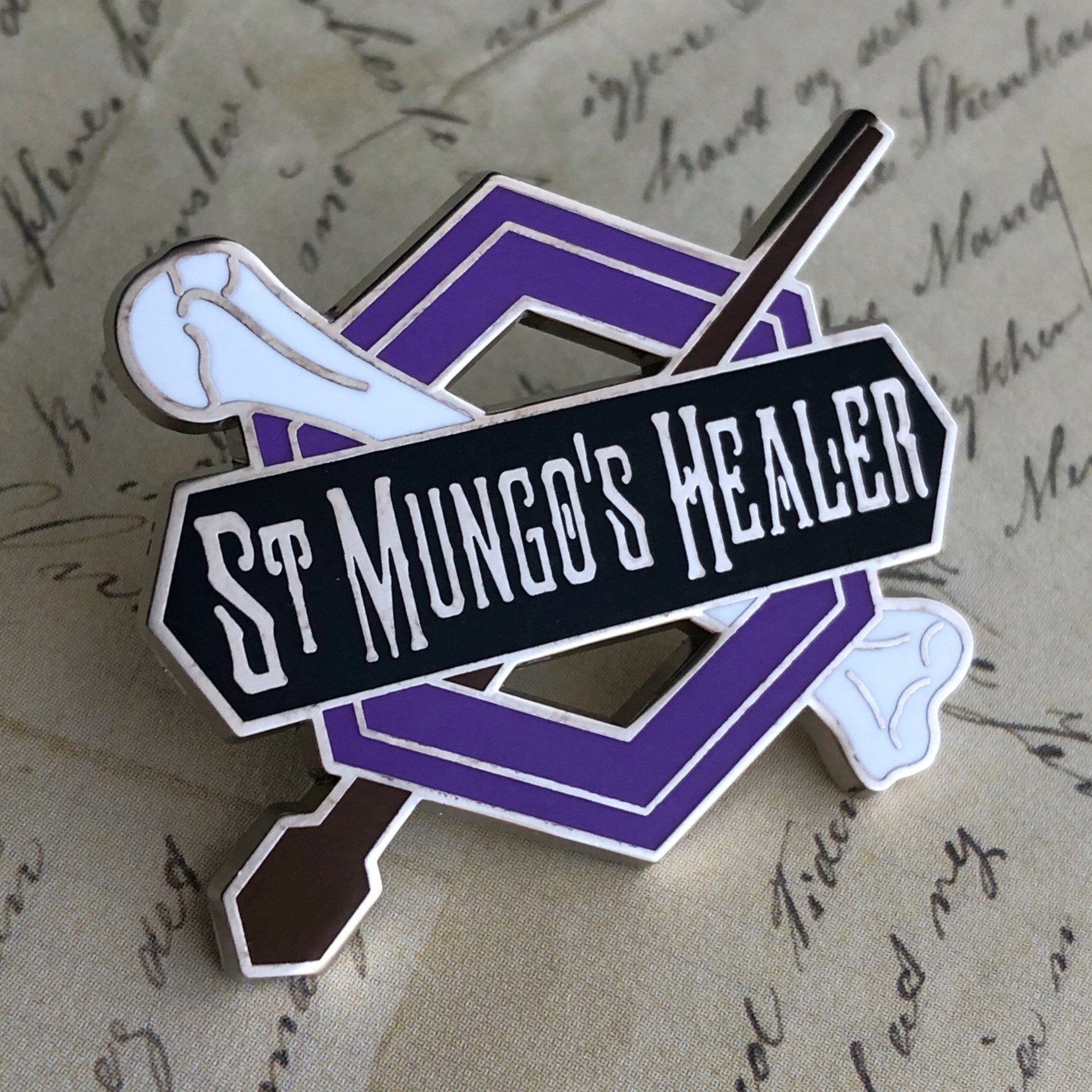 Saint M's Healer Pin - Muggle Born Sisters Collection - Rad Girl Creations