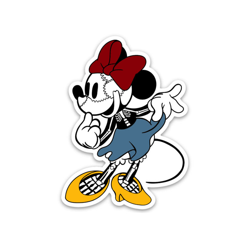 Skellie Mouse Decal - Rad Girl Creations