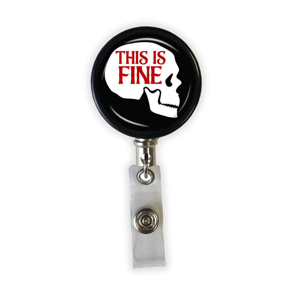 This Is Fine Badge Reel