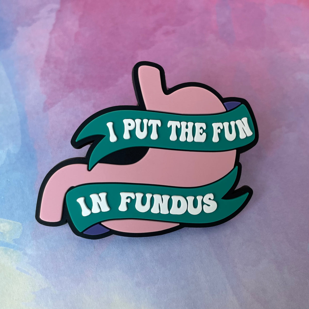 I Put the Fun in Fundus- PVC Swappable Badge Reel Design TOP