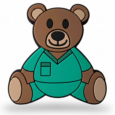 Scrubs Teddy - PVC Swappable Badge Design TOP
