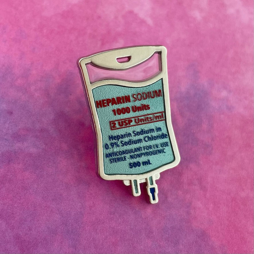I Find This Humerus Badge Reel - Pink - Rad Girl Creations - Medical Enamel Pin