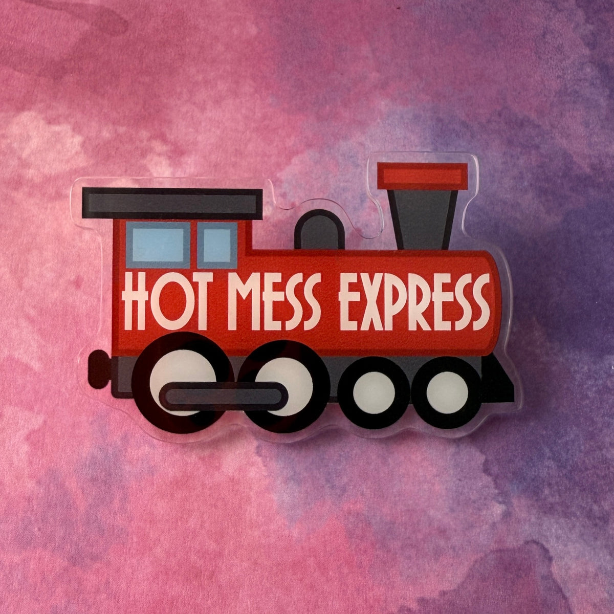 Hot Mess Express - Acrylic Swappable Badge Reel Design TOP