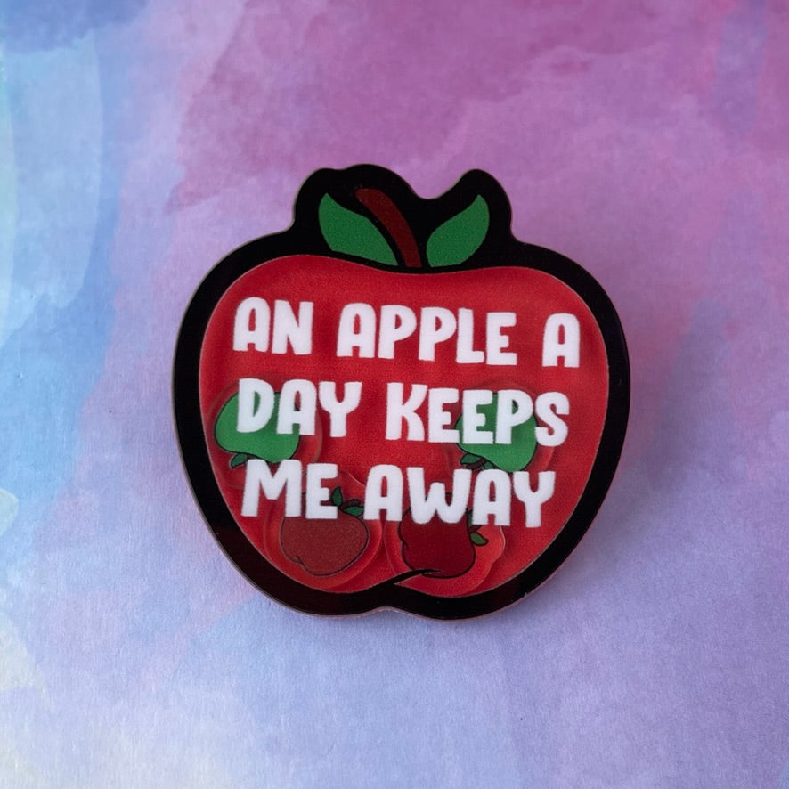 An Apple a Day - Shaker Swappable Badge Reel Design TOP