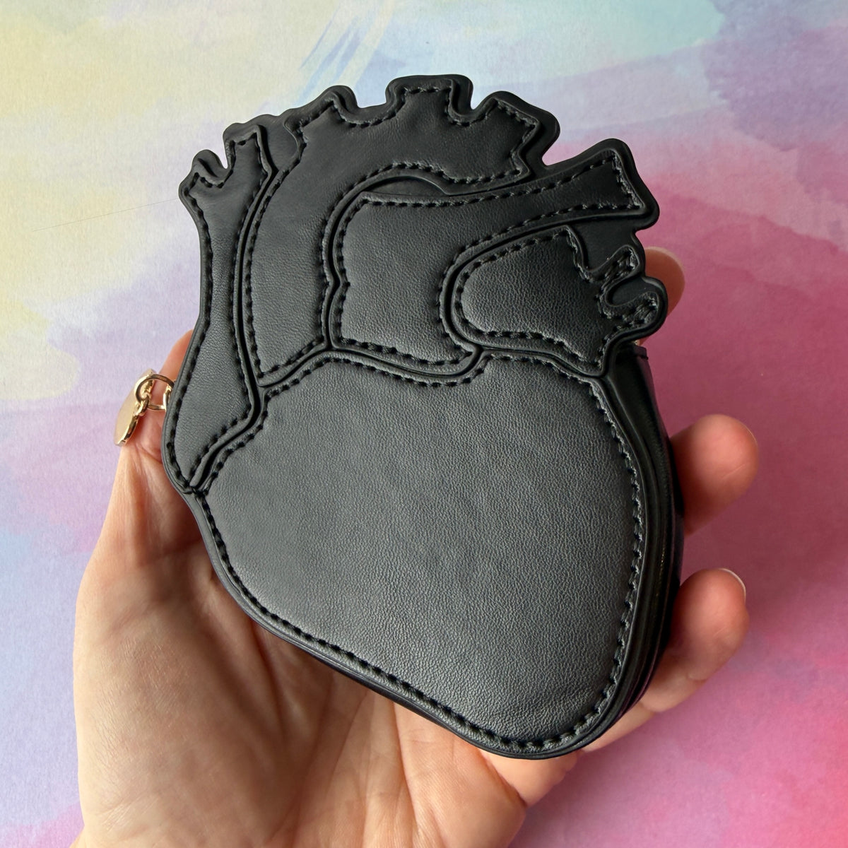 LIMITED EDITION! Black Anatomical Heart Coin Purse