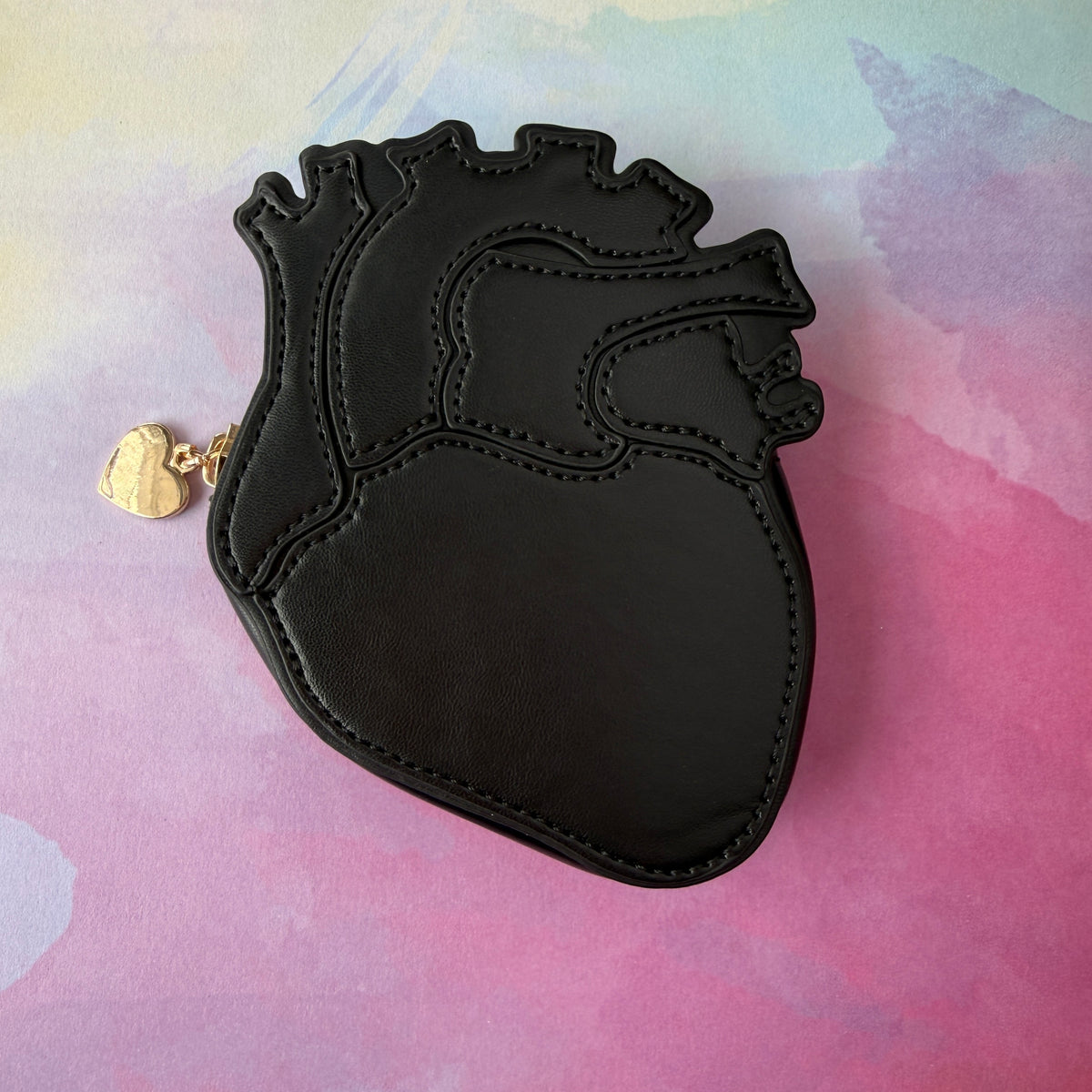 LIMITED EDITION! Black Anatomical Heart Coin Purse