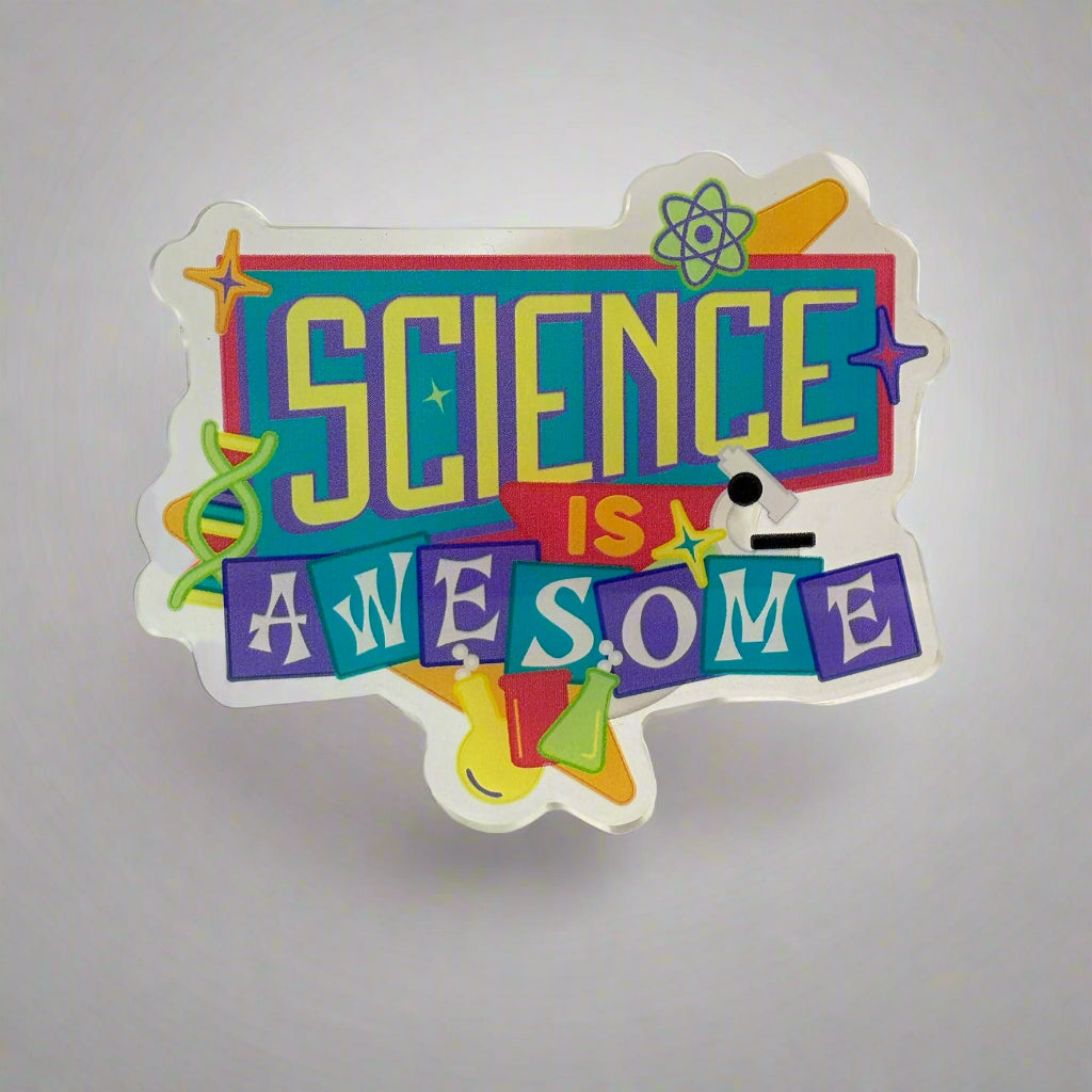 Science is Awesome - Acrylic Swappable Badge Design TOP