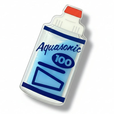 Ultrasound Gel Bottle - Liquid Filled Swappable Badge Design TOP