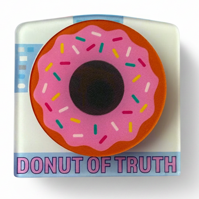 Donut of Truth - Spinning Acrylic Swappable Badge Design TOP