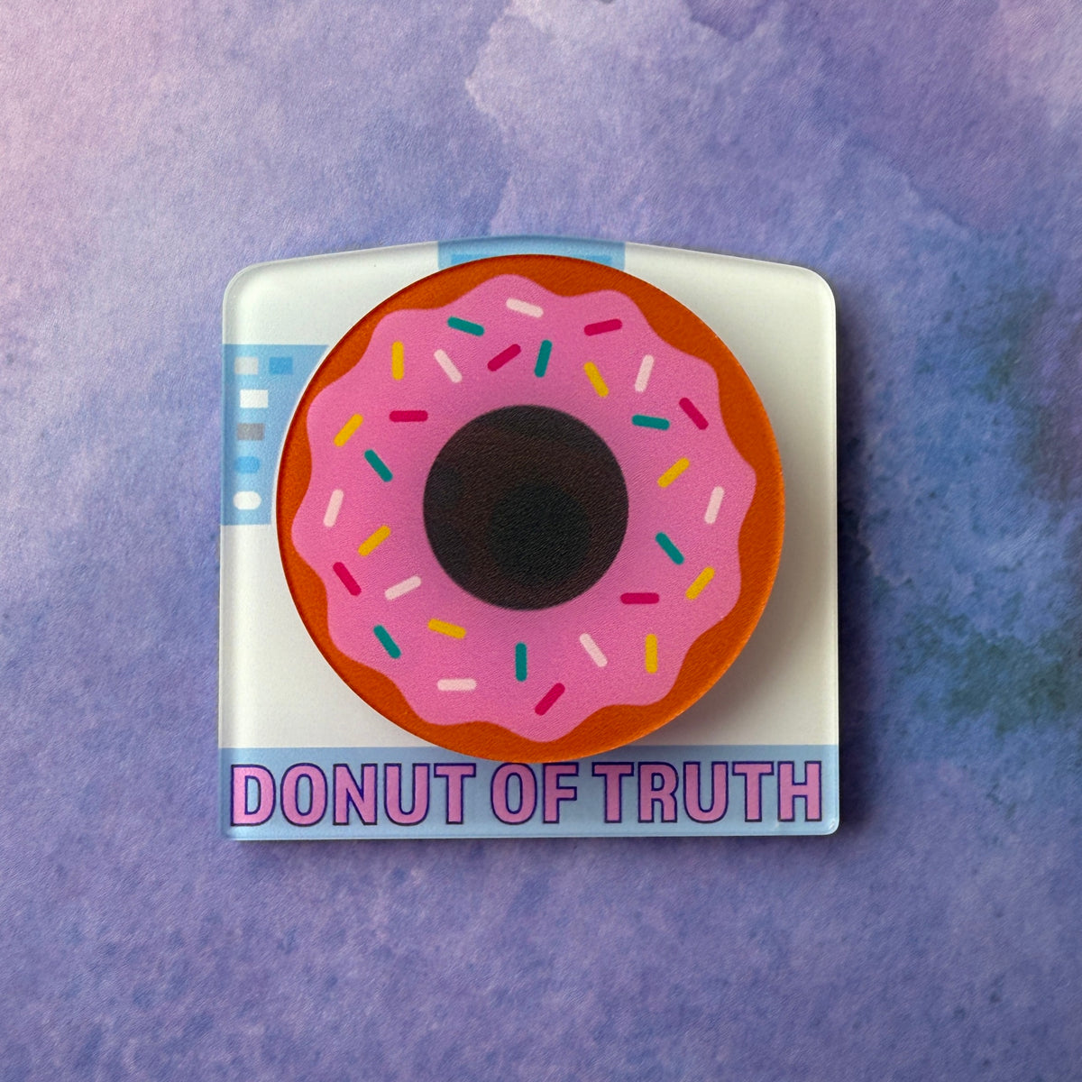 Donut of Truth - Spinning Acrylic Swappable Badge Reel Design TOP