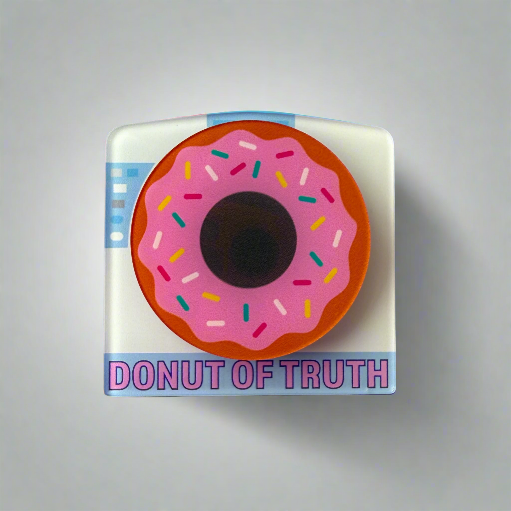 Donut of Truth - Spinning Acrylic Swappable Badge Design TOP