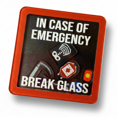 In Case of Emergency - Shaker Swappable Badge Design TOP