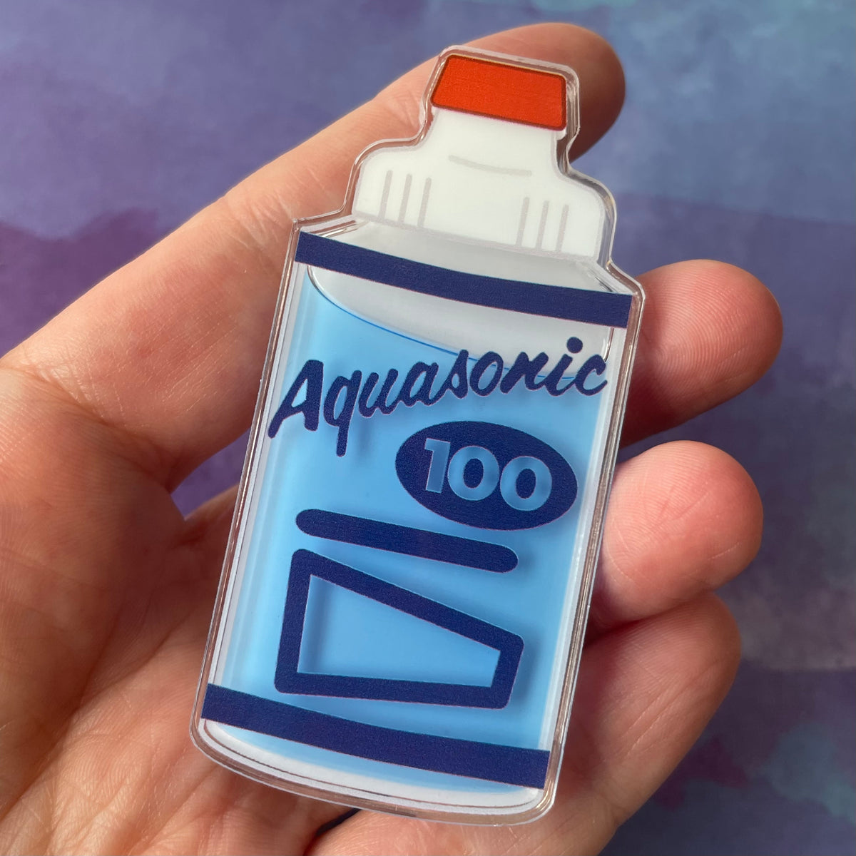 Ultrasound Gel Bottle - Liquid Filled Swappable Badge Reel Design TOP