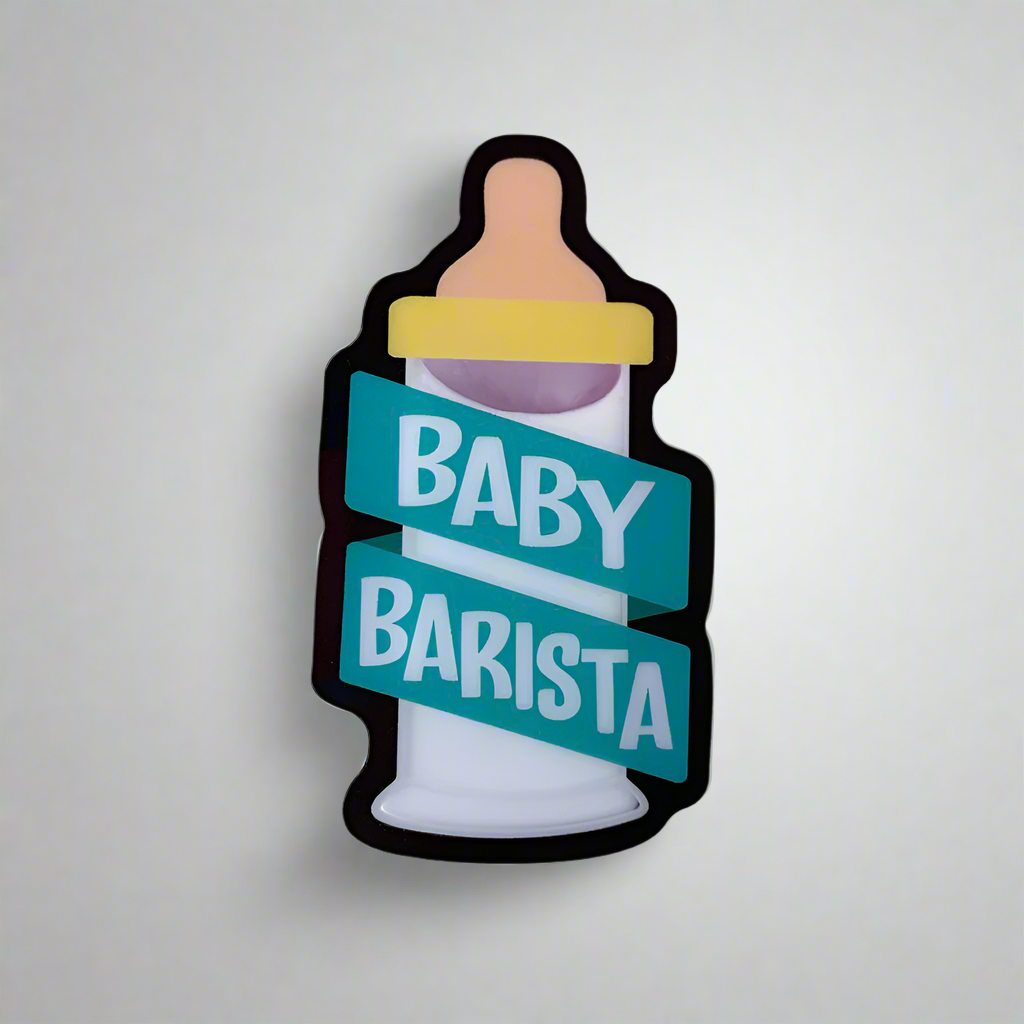 Baby Barista - Liquid Filled Swappable Badge Design TOP
