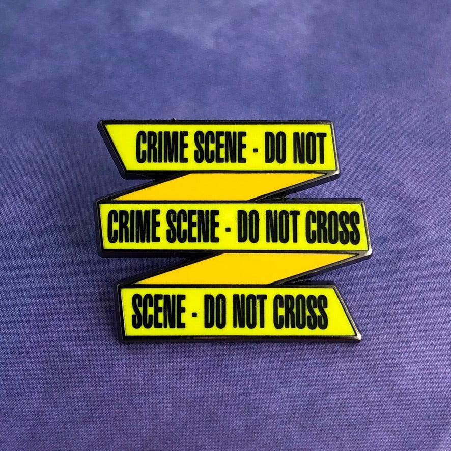 Crime Scene Tape Pin