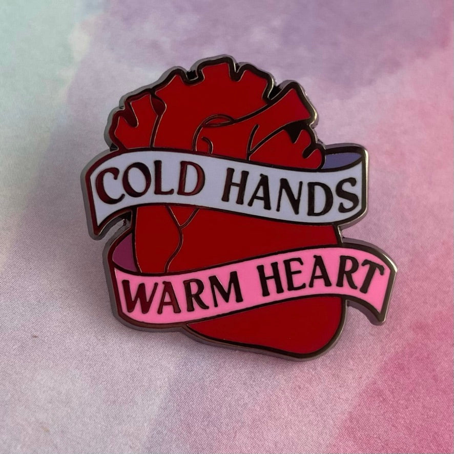 Cold Hands, Warm Heart Pin