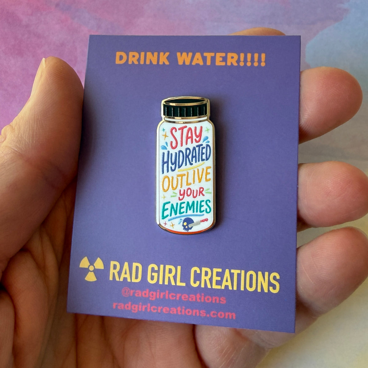 Stay Hydrated Pin