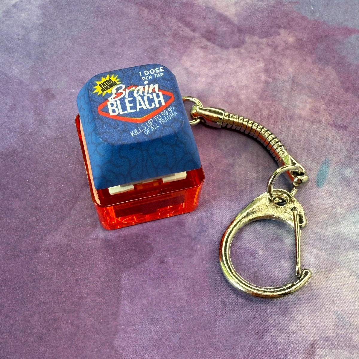 Brain Bleach Clicky Keychain