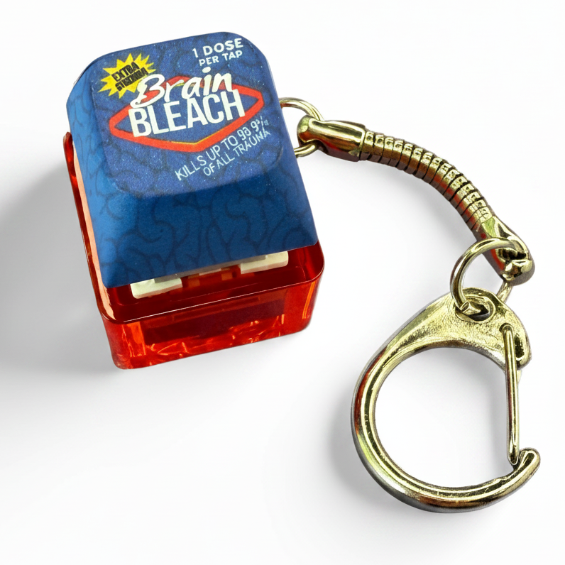 Brain Bleach Clicky Keychain