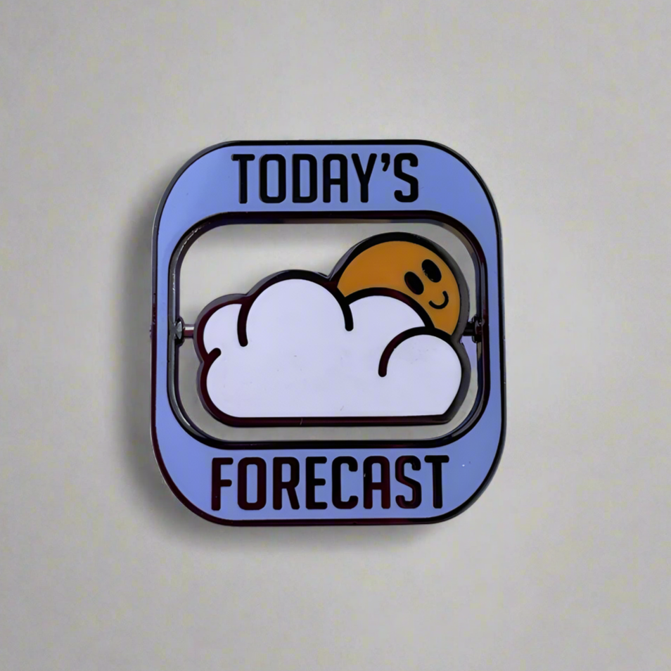 Black Cloud Spinning Pin