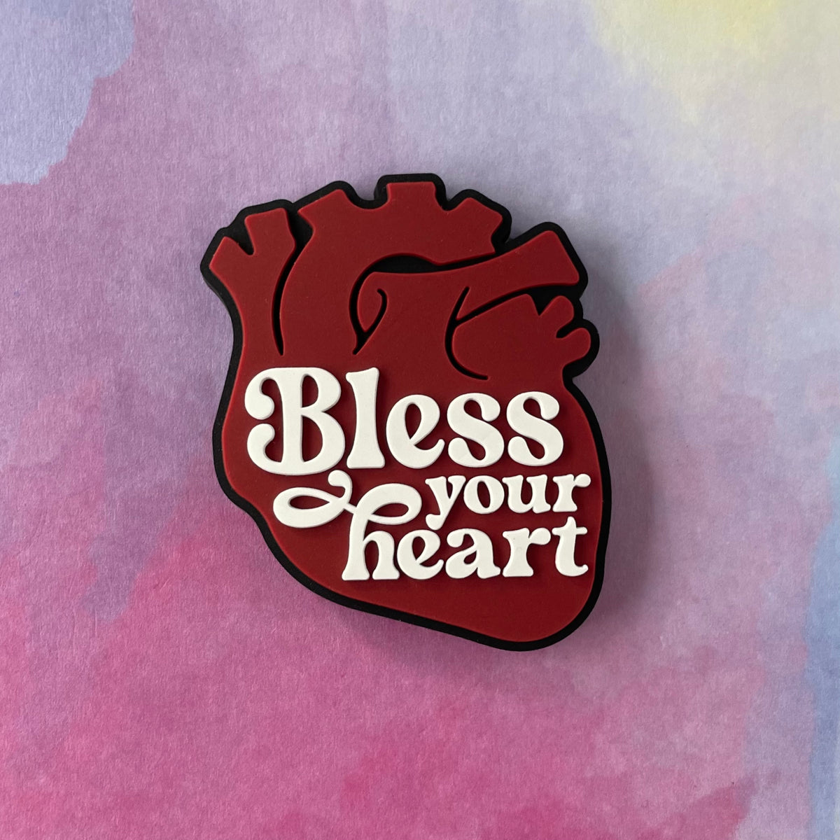 Bless Your Heart - PVC Swappable Badge Reel Design TOP