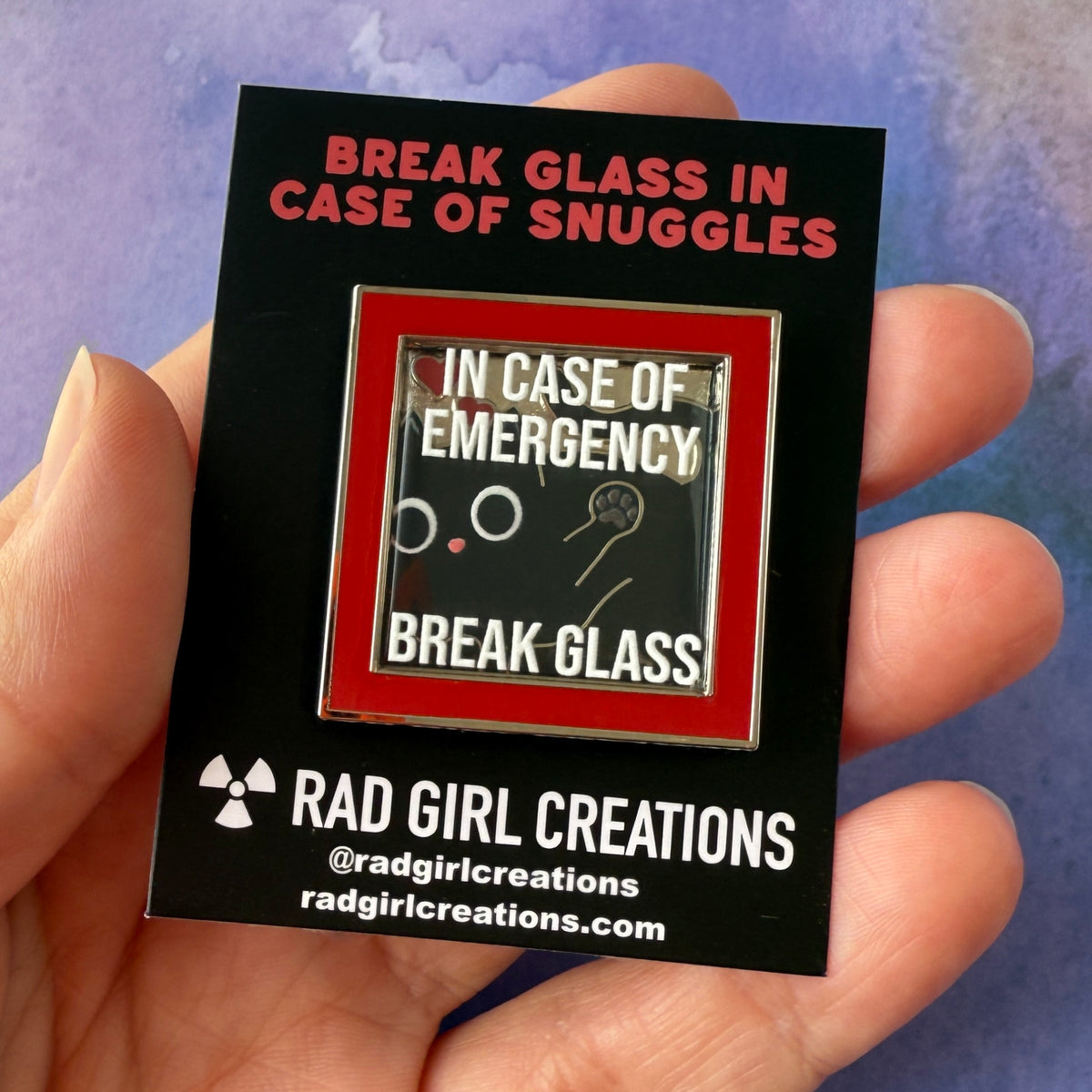 In Case of Emergency Kitty Pin