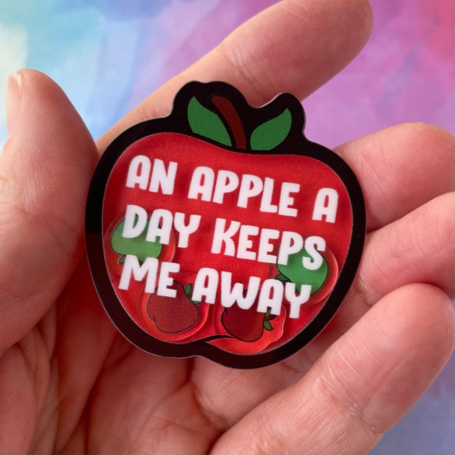 An Apple a Day - Shaker Swappable Badge Reel Design TOP