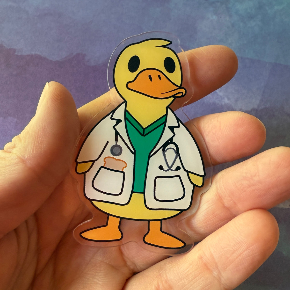 Ducktor - Acrylic Swappable Badge Design TOP