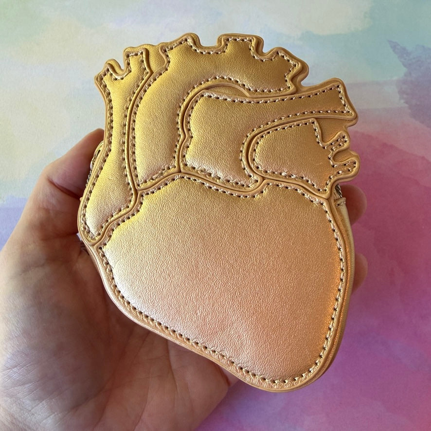 PREORDER - Heart of GOLD Anatomical Heart Coin Purse