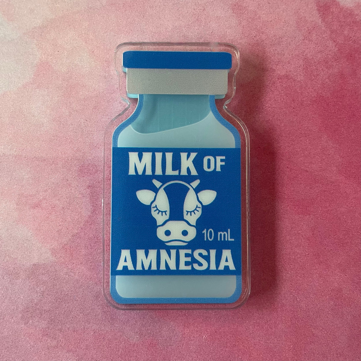 Milk of Amnesia - Liquid Filled Swappable Badge Reel Design TOP