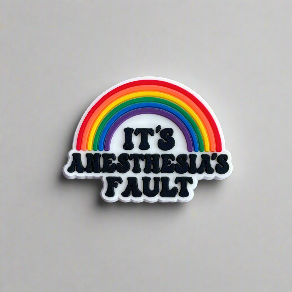 Anesthesia&#39;s Fault PVC Shoe Charm