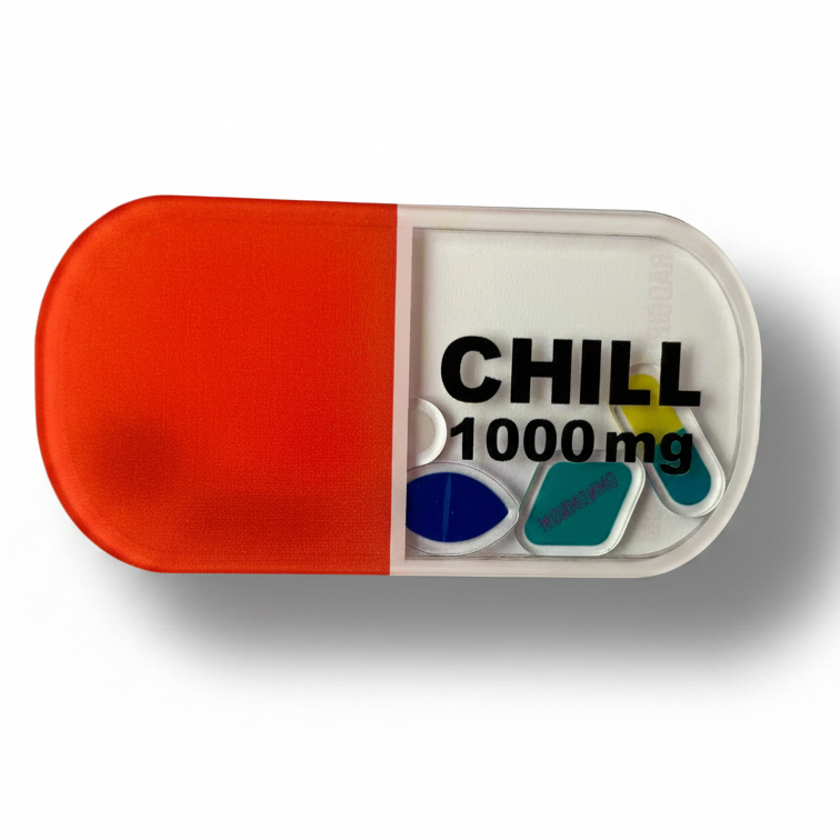 1000mg of Chill Pill - Shaker Swappable Badge Design TOP