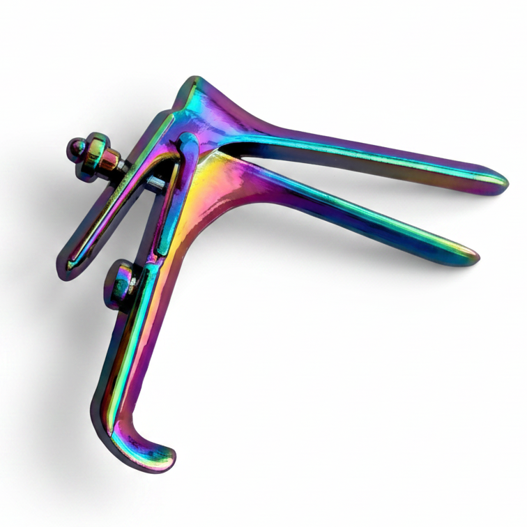 Speculum Pin - Rainbow Anodized