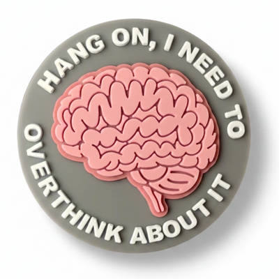 Overthink About It - PVC Swappable Badge Design TOP