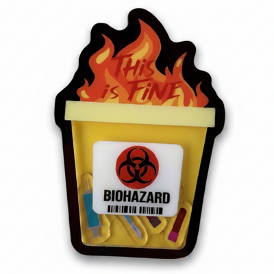 Biohazard Trash - Shaker Swappable Badge Design TOP