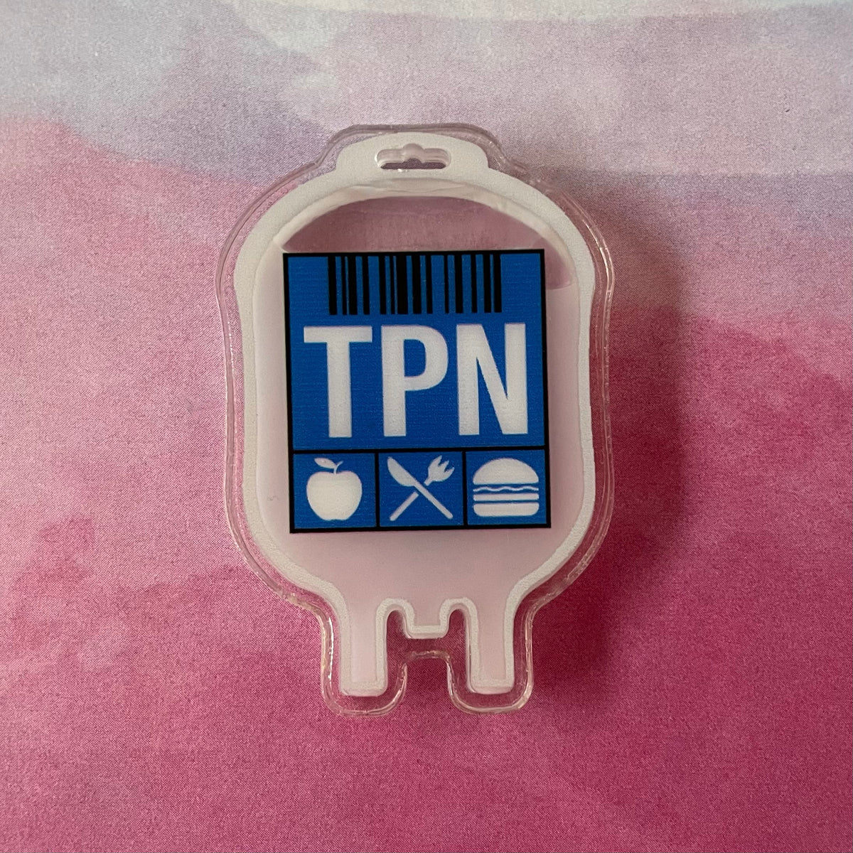 TPN IV Bag - Liquid Filled Swappable Badge Reel Design TOP
