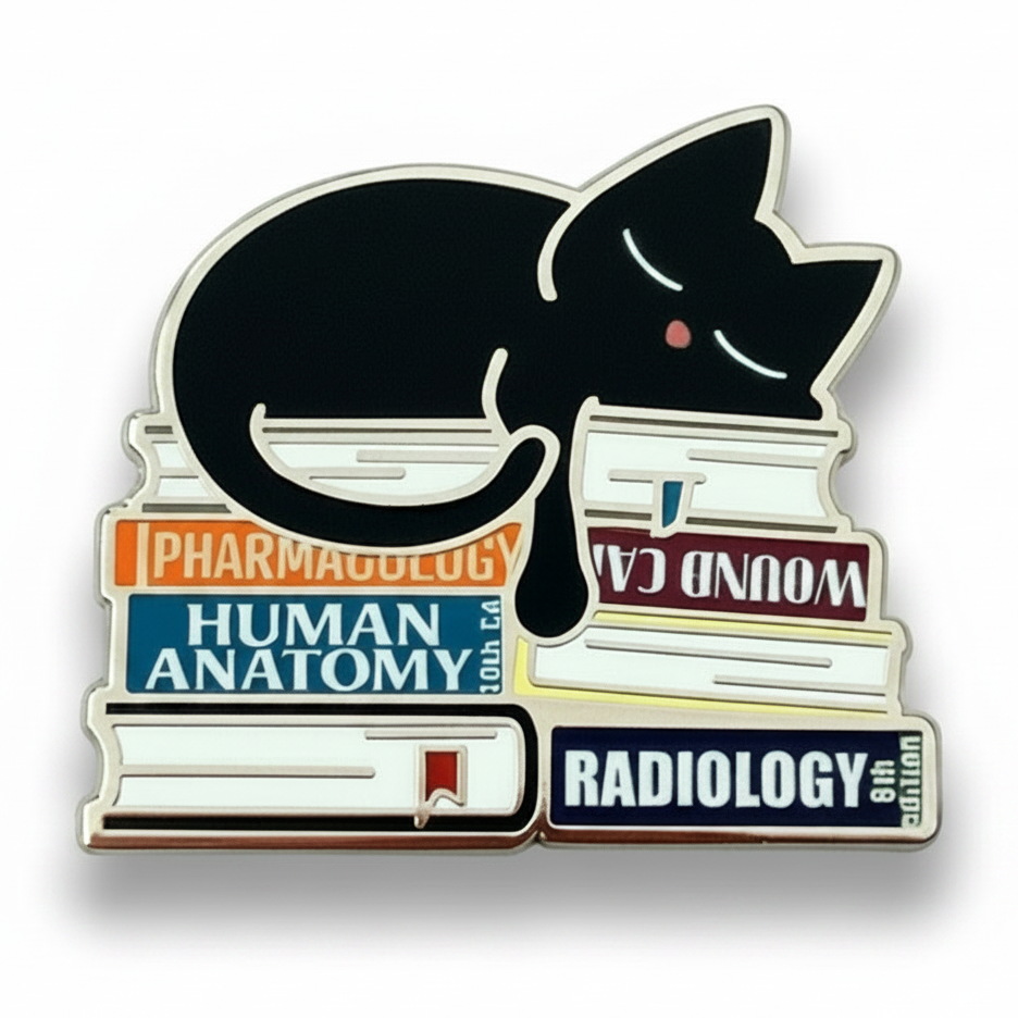 Study Kitty Pin