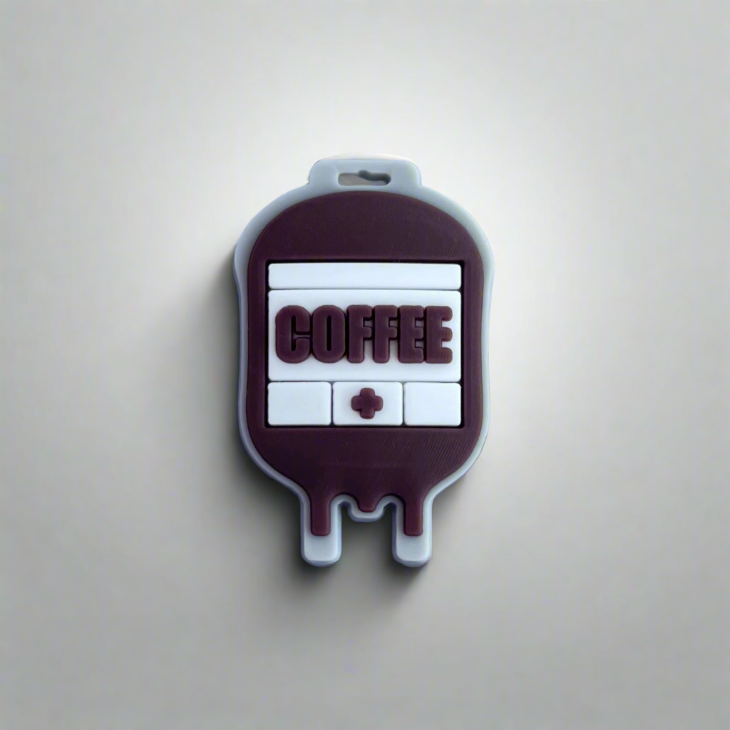 Coffee IV PVC Shoe Charm