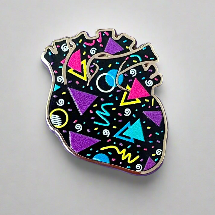 Retro Heart Pin