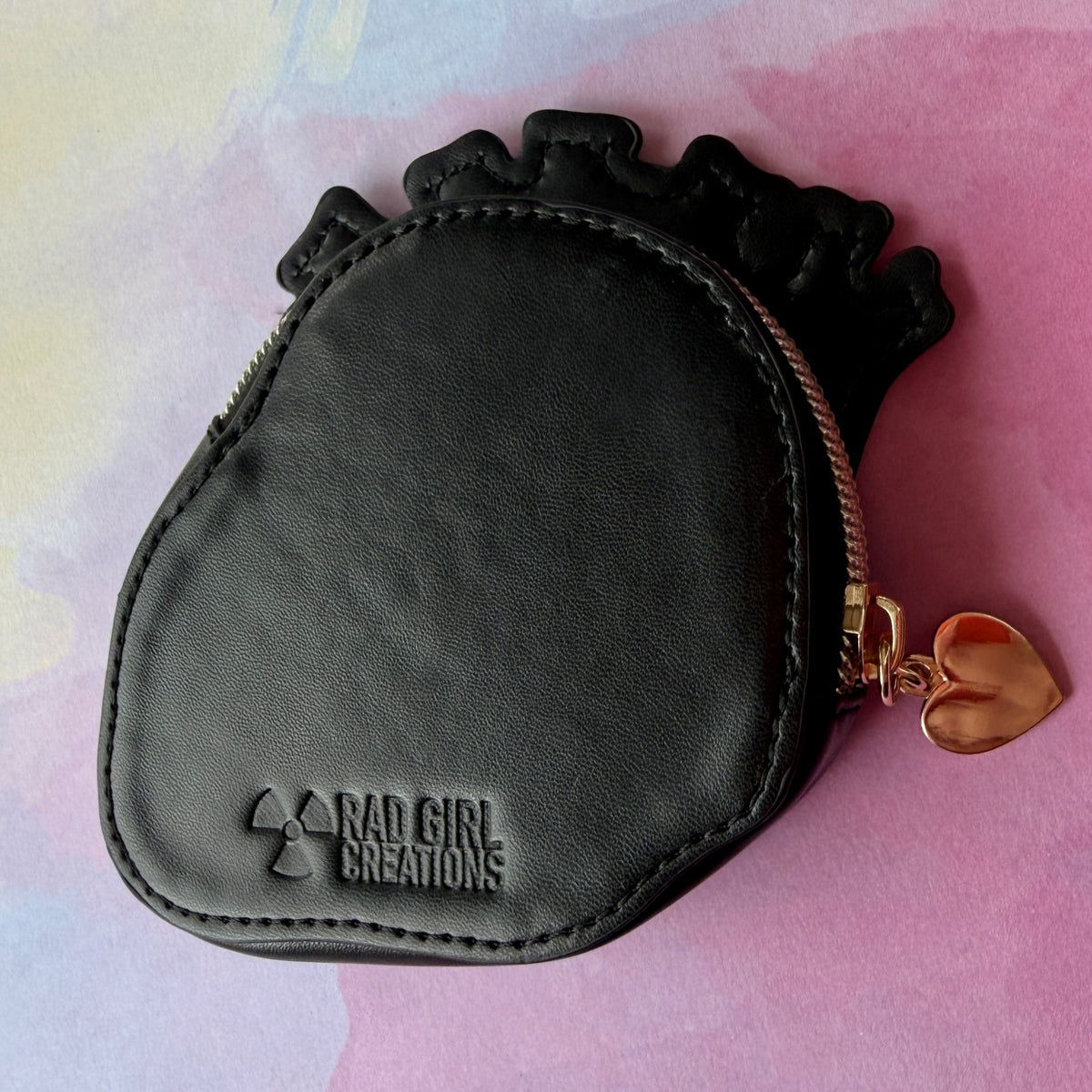 LIMITED EDITION! Black Anatomical Heart Coin Purse