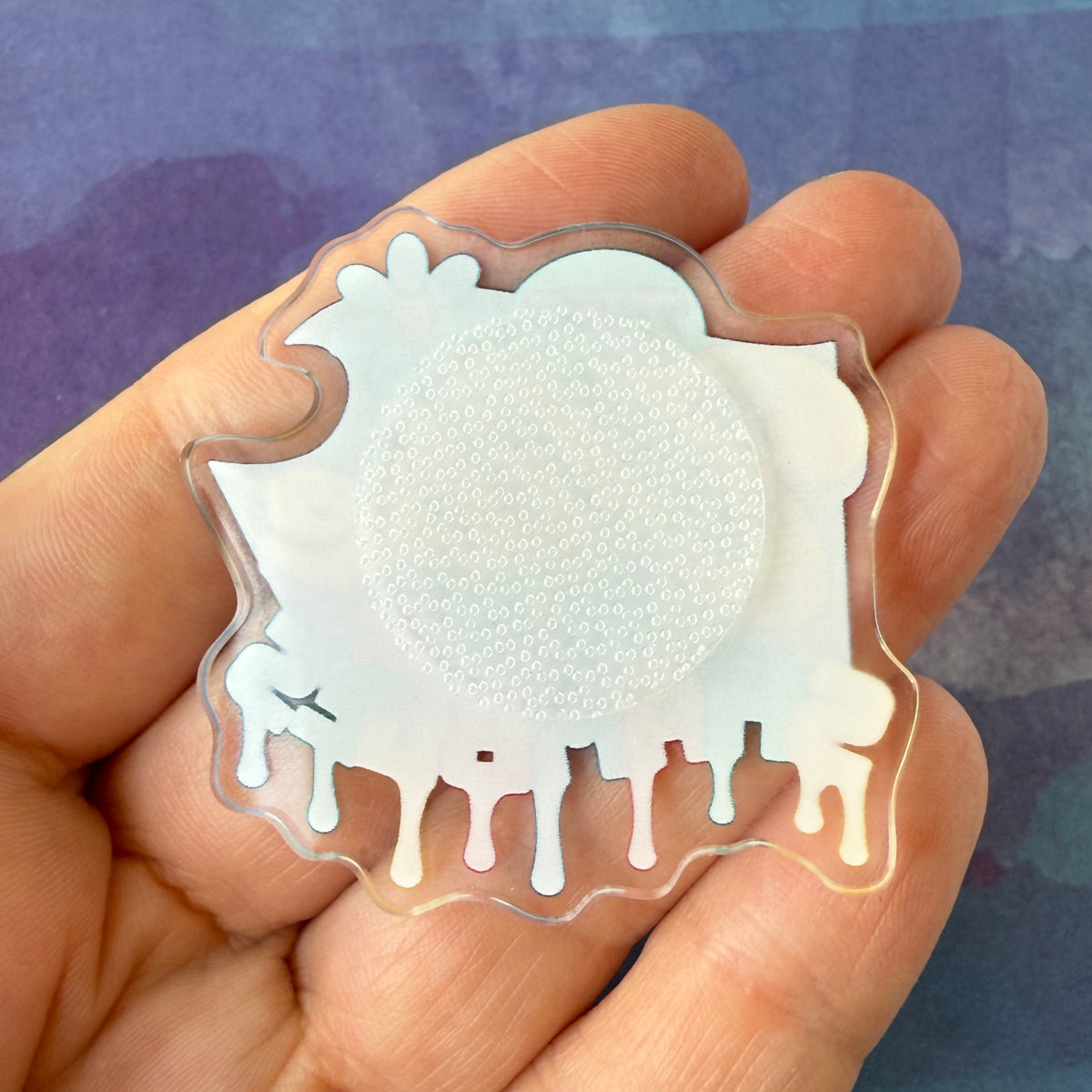 The Vibe is in Shambles - Acrylic Swappable Badge Reel Design TOP