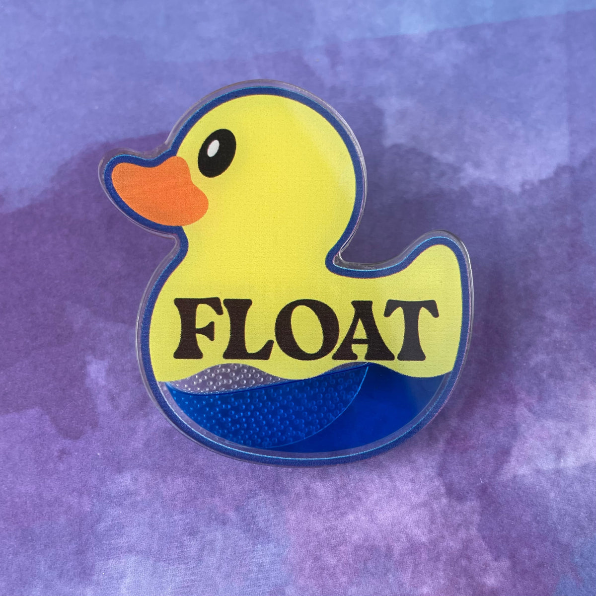 Float Ducky - Liquid Filled Swappable Badge Reel Design TOP