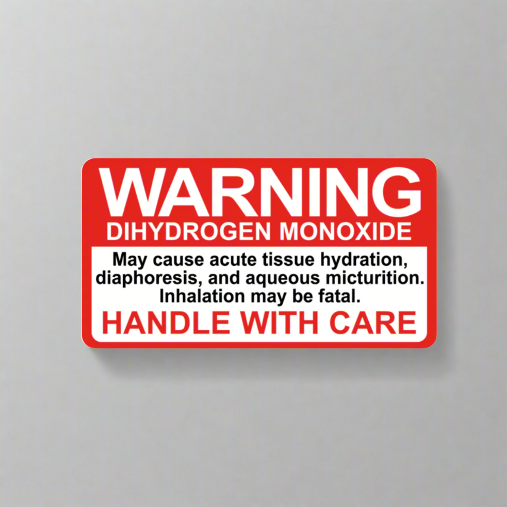 Dihydrogen Monoxide Decal