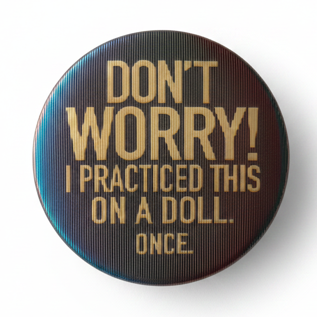 Don't Worry - Lenticular Swappable Badge Design TOP