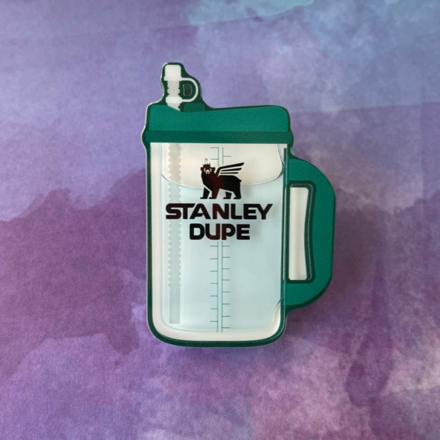 Stanley Dupe - Liquid Filled Swappable Badge Reel Design TOP